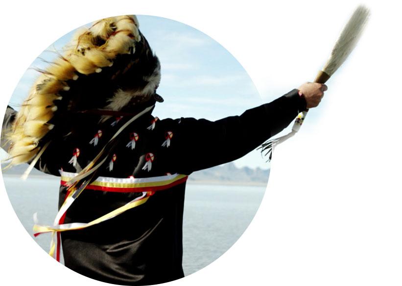 erson standing strong with cultural identity